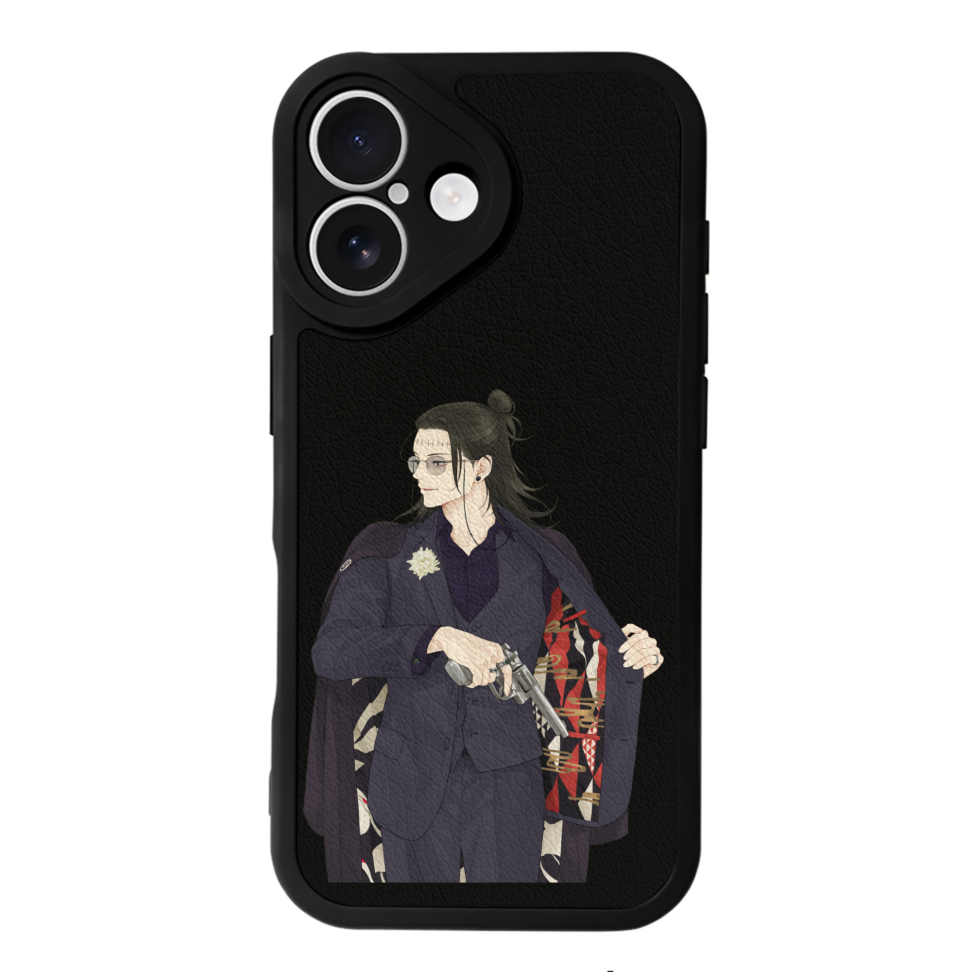 （画像用） 呪術廻戦 Jujutsu Kaisen 【iPhone 16シリーズ対応】シリコンスマホケース（レザー調） 材質：シリコン